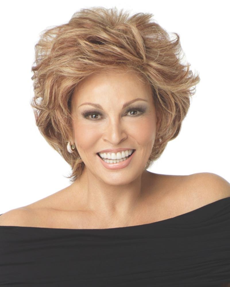 Applause Wig Color R9HH LIGHT GOLDEN BLONDE - Raquel Welch Wigs Short Human Hair Short Layered Cut Mono Top Lace Front Bundle with Travel Kit, MaxWigs Hairloss Booklet