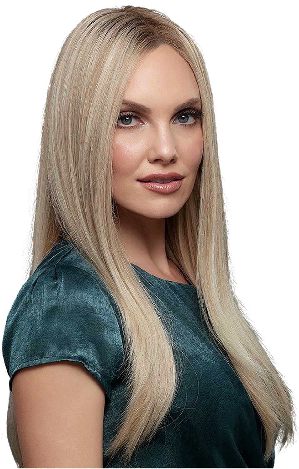 Blake Wig Color 24BT18S8 - Jon Renau Wigs Women's Remy Human Hair Long Monofilament Top Smart Lace Front Natural Hairline